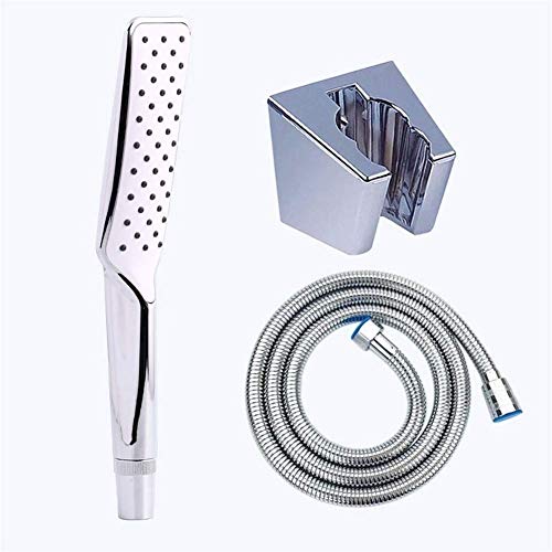 Pomme de douche simple carrée ABS plaqué pour flexible standard G1/2