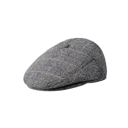 Gorra plana de algodón clásica masculina con costuras reforzadas
