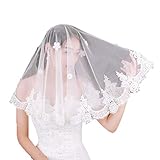 Voile disponible en deux couleurs, blanc et ivoire, peut être assorti librement à votre robe de mariée.