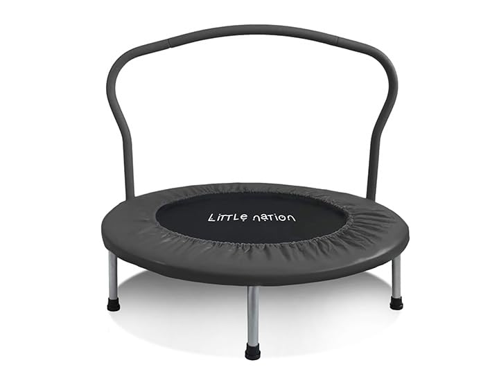 Little Nation 3ft Kids Trampoline – Mini Outdoor/Indoor Trampoline for Toddlers & Kids, Safe Rebounder Trampoline for Exercise, Fitness & Active Play