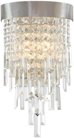 Crystorama Winfield 2 Light Antique Silver Sconce