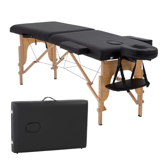 BestMassage Massage Bed Portable Massage Table 24 inche Wide Lash Bed Heigh Adjustable 2 Folding Spa Table with Non-Woven Bag for Spa Footmassage Facial CareSpa Tattoo