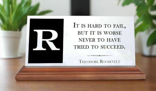 Custom Quote Plaque Personalized Your Choice of Quote - Inspirational, Affirmation, Motto, Saying or Message - Solid Marble - Gift for Home, Office, Wedding, or Anniversary