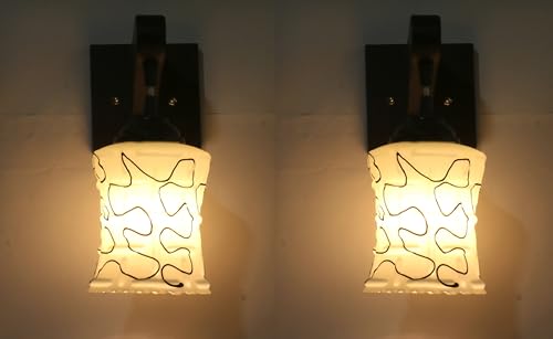 Image of Modern Decorative Designer Wall Light Industries for Living Room, Bedroom, Bedside, and Decorative Lighting Indoor Use, Bulb Not Included (Crush, 2)