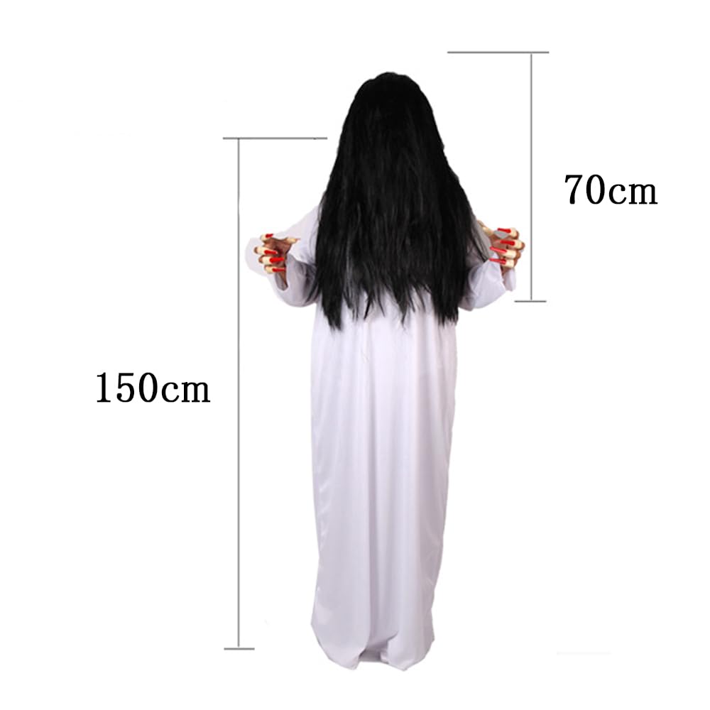 Amazon.co.jp: Giyomi ハロウィン 貞子 コスチューム 幽霊 貞子