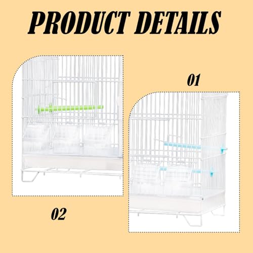 Maison pour perroquet durable en métal robuste pour calopsitte et perruche - 3