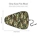FOSKERV Fashion Bicyle Cushion Cover, Waterproof Non Slip Adjustable Bike Seat Cover for All Bicyles, Universal Bicycle Saddle Protector, Army Camouflage 3D Print Green