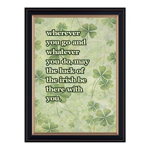 Framed Irish Blessing Poster Canvas Print Art Wall Art Pictures