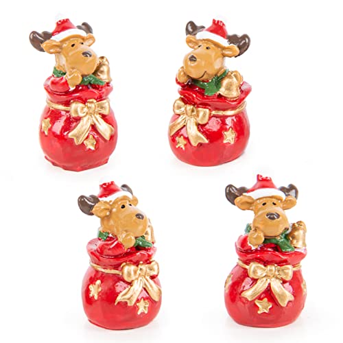 Logbuch-Verlag 4 kleine Santa Nikolaus Weihnachten Geschenk 3,5 cm...