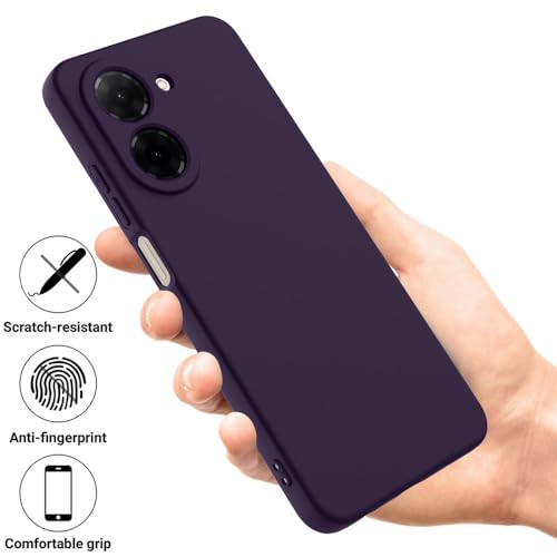 Image of Back Cover for Poco C71 4G / Mi Redmi A5 4G | Full Camera Protection | Premium Liquid Silicon Case | Flexible Bumper Case for Poco C71 4G / Mi Redmi A5 4G (Purple)