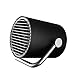 Produktbild Kleiner USB Ventilator Ultra Leise - Mini Tischventilator Lüfter mit Doppelturboblättern für Den Schreibtisch, Zuhause, Büro und Zimmer (BLACK)