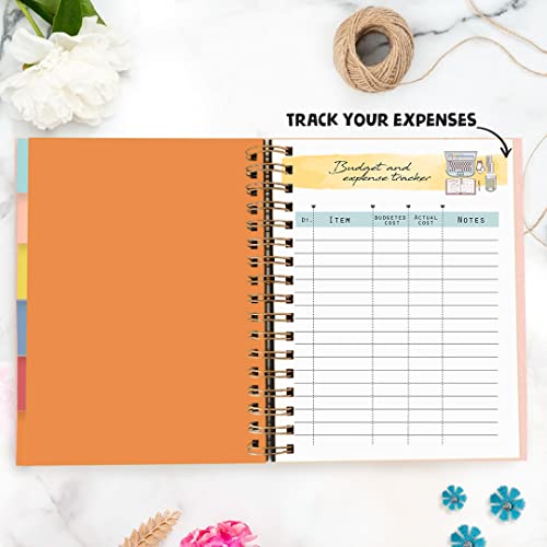 Image of Wedding Planner - Classy Sassy Bougie | Undated Bridal Planning Diary Organizer | Organizing Your Dream Wedding | By The June shop | Bringing Dream Weddings to Life