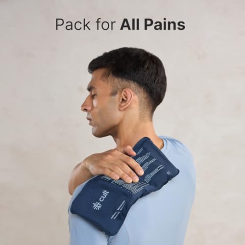 Image of Cult Reusable Gel Pack - Hot & Cold Therapy for Knees, Neck, Back, Shoulders - Pain Relief Pack, Skin-Friendly & Portable