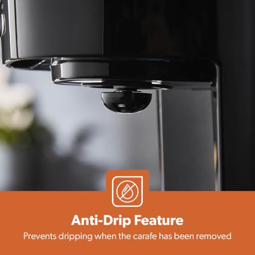 GEEPAS 1.5L Filter Coffee Machine | 900W Programmable Drip Coffee Maker for Instant Coffee Espresso Macchiato | 40min Keep Warm & Anti-Drip Function, Timer | Reusable Filter Fast Brewing Tea & Coffee - Image 8