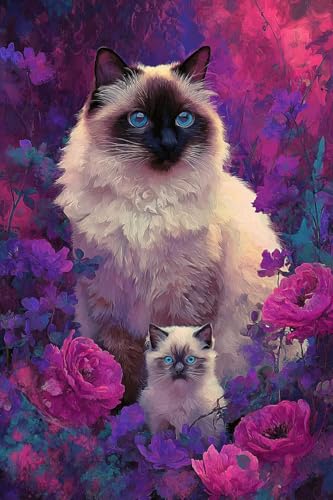 Diamond Painting Enfant et Femme | Idée Cadeau Idéale en Kit Peinture Diamant Papillon Chat