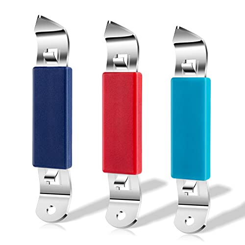 Beature Bottle Opener - 3 Pieces Magnetic Beer Bottle Openers - Metal Can Punch Opener Magnet For Fridge, 3 Colors #TOP17