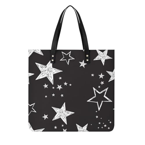 Tote bag pour voyage à motif étoiles sac à bandoulière femmes idéal pour le shopping