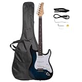 Electric Guitar with Rosewood Fingerboard, Basswood Body, Blue Burst