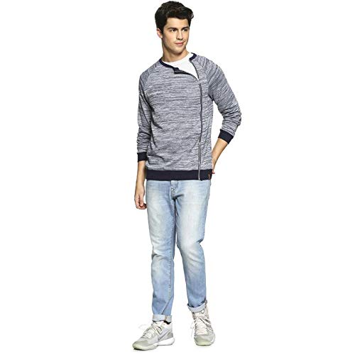 Image of CAHOOT Full Sleeve Self Design Men Jacket(AZU19 HSZ M PLN DNBU AZ XL)