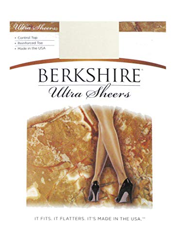 Image of Berkshire 4419 Women's Ultra Sheer Control Top Pantyhose - 15 Denier Tights with Reinforced Toe - Lightweight, Perfect Fit