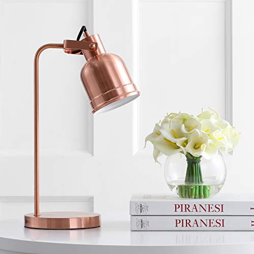 Jonathan Y Jyl6112A Edgar 18" Metal Led Task Lamp, Contemporary, Modern, Office, Living Room, Family Room, Dining Room, Bedroom, Guest Room, College Dorm, Hallway, Foyer, Copper #TOP2