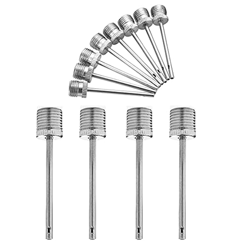 Image of Metal Ball Pump Needles, Replacement Inflating Pins for Football, Basketball, Volleyball & Sports Balls, Air Pump Nozzle for Inflation & Deflation, 3 Pieces