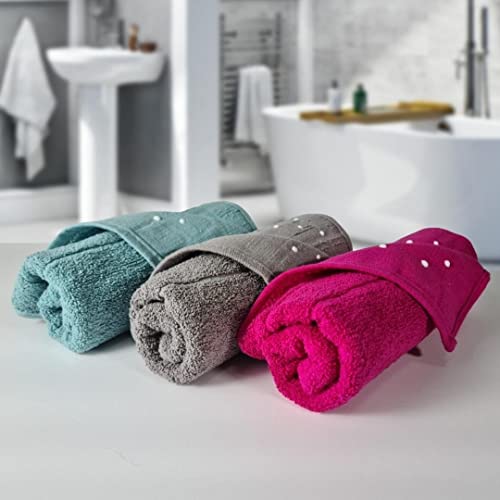 Kit 05 Tapetes para Banheiro Com Antiderrapante Grosso 550g/m² 45x70cm 100% Algodão - Sortido