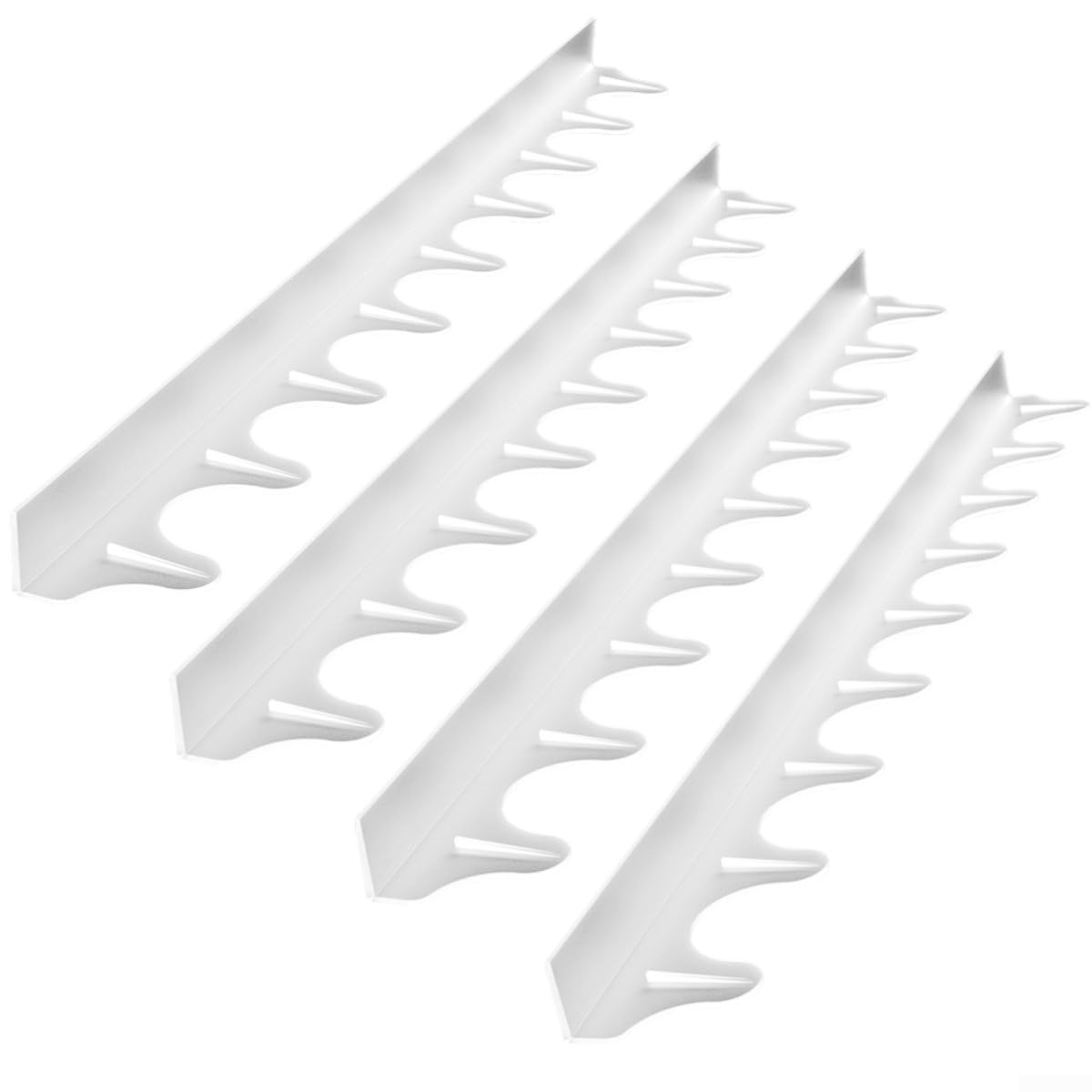 TDCuizent Silicone Stove Gap Covers 4 Pack Kitchen Counter Gap Filler Heat Resistant Flexible Trim Seals Dustproof Non-Stick Strip Between Cooker and Worktop Prevents Spills and Debris(Transparent)