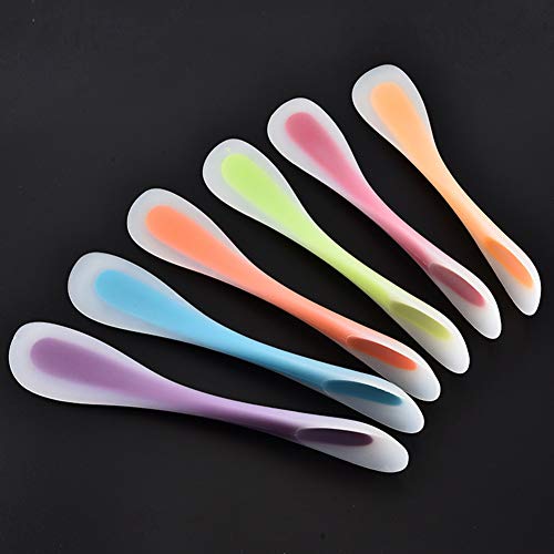 KukakooHousehold Hand Tool， Double Head Silicone Cake Spatula Spoon Ice Cream Butter Scraper Baking Tool - Random Color