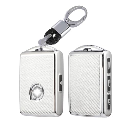 Coque de clé Volvo XC40 XC60 style carbone pour protéger vos trajets