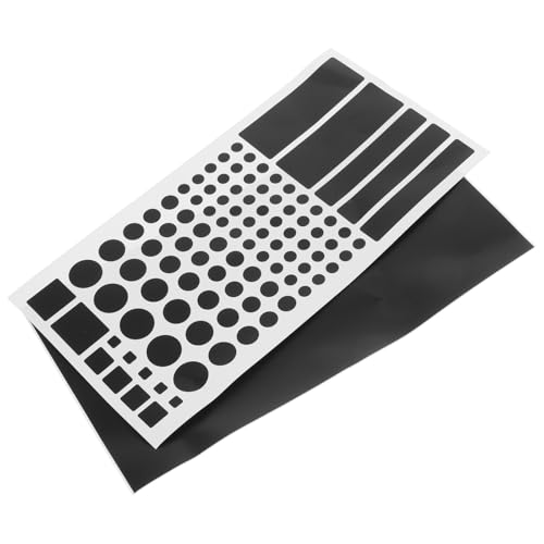 JEWEDECO Pegatinas Opacas para Cortinas Led, 2 Hojas Autoadhesivas de Bloqueo de Luz Led, Ajustables para Atenuar entre 50% y 80%, Filtro de Luz para Router, Televisor y Dispositivos