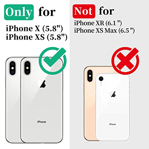 Cozycase TOP Military Shockproof IP68 Waterproof Case for iPhone X/XS Heavy Duty 360 Full Body With Screen Camera Protector Double Dustproof Hard Tough Protective X XS Front Back Cover Black - Image 2