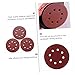 MAGICLULU 100pcs Round Sanding Discs Flocking Polishing Grits for Grinding Compatible with Various Materials for Woodworking and Industrial Use