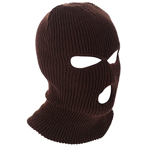 Holibanna Sports Face Mask Full Coverage Head Warm Mask Windproof Face Muff for Outdoor Activities Coffee