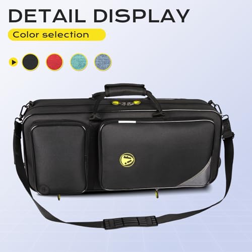 Omebaige Sax Cases, Lightweight Alto Sax Case for Eb Alto Saxophone; (IF-ALTOSAX-SQUARE03)