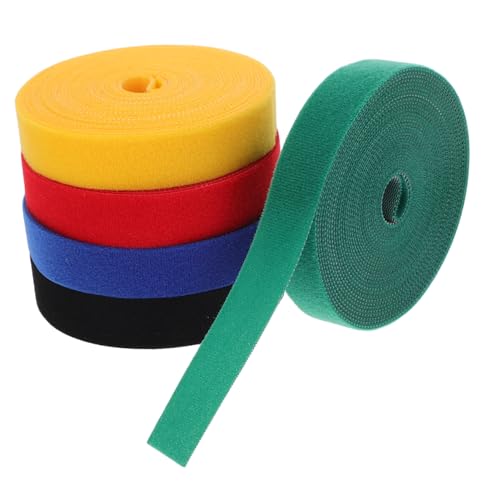 KALLORY 5 Pack Classroom Carpet Dots Roll for Carpet Markers Cable Management Classroom Rug Organization Reusable Nylon Tape