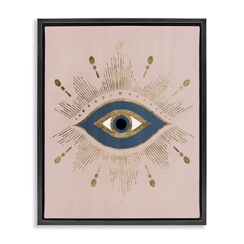 Evil Eye Glam Boho Pattern, 25 x 31 Inch Canvas in Floater Frame