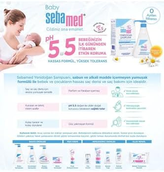Sebamed Baby pH 5.5 Bisabolol İçerikli Koruma ve Bakım Sağlayan Yenidoğan Bebek Şampuanı 250 ml - Görsel 7
