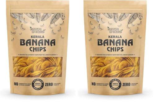 Image of Flavours of Calicut Kerala Banana Salted Chips, 1 Kg (Pack of 4 X 500G)