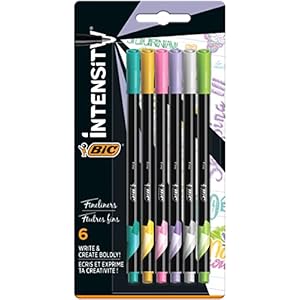 BIC Intensity Fine Felt Tip Pens, P...