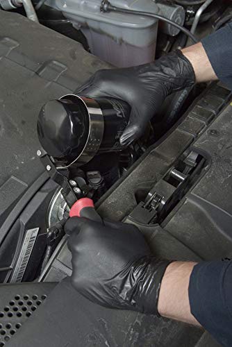 Grease Bully Nitrile Gloves - 6MIL - Extra Large - Black - Powder & Latex Free - 1000 Count - 10 Boxes (XL)