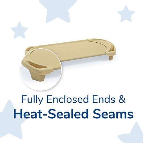 Angeles Preschool Daycare Stackable SpaceLine Toddler Rest Cot - 4 Pack, Sand - Thumbnail 4