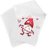 25 Sheets DTF Transfer Film, A4 PET Heat Transfer Film Glossy Clear Pretreat Heat Transfer Paper for