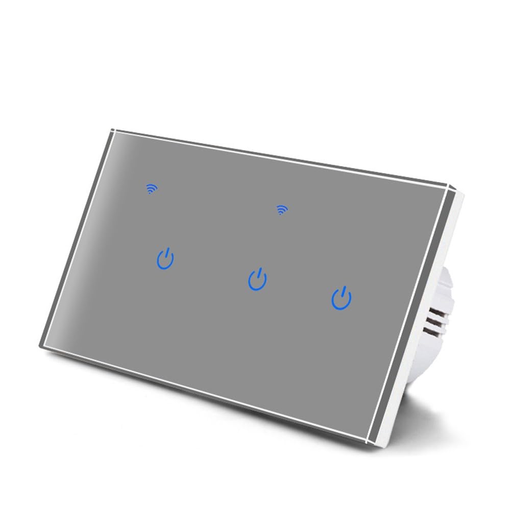 Panneau de commutation interrupteur mural Wi-Fi tactile Tuya