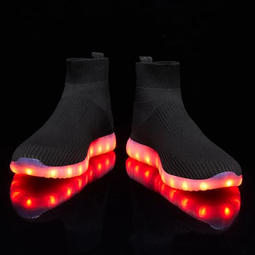 Glotrekz Light Up Shoes For Women Men Usb Charging Unisex Led Shoes Halloween Flashing Dancing Sneakers thumb #4