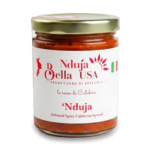 Nduja Bella – Artisanal Calabrian Spicy Spread – Authentic Italian Pork Spread, Shelf Stable – 5.5 oz