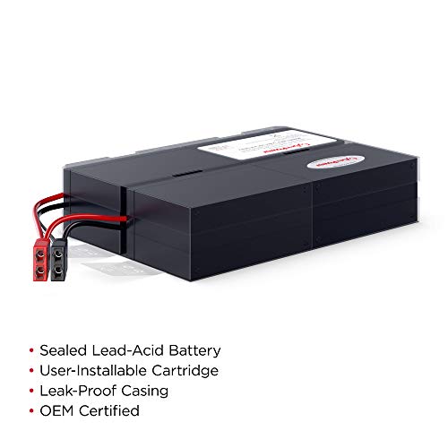 APCRBC133 Compatible Replacement Battery Pack for SMT1500RM2U, SMT1500RM2US by UPSBatteryCenter®