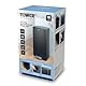Tower T838020BLK Rechteckiger Treteimer mit herausnehmbarem Inneneimer und Filterfach, 40 l, robuster Karbonstahl, Schwarz