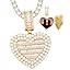 22 Iced Out Heart Shape(Gold)+Tennis Chain