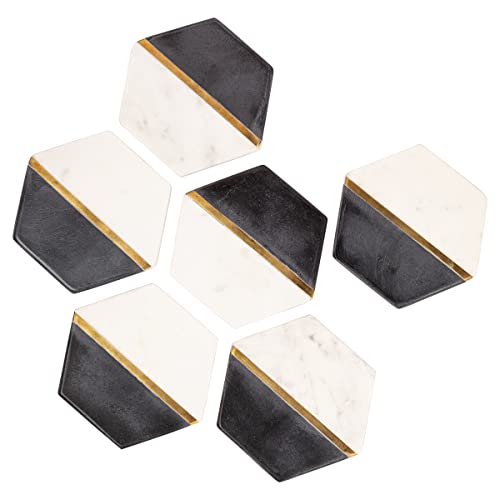 GoCraft Hammered Copper Coasters | Handmade Coasters with Padded Cork Protection for Drinks, Beverages & Wine/Bar Glasses (Set of 4)